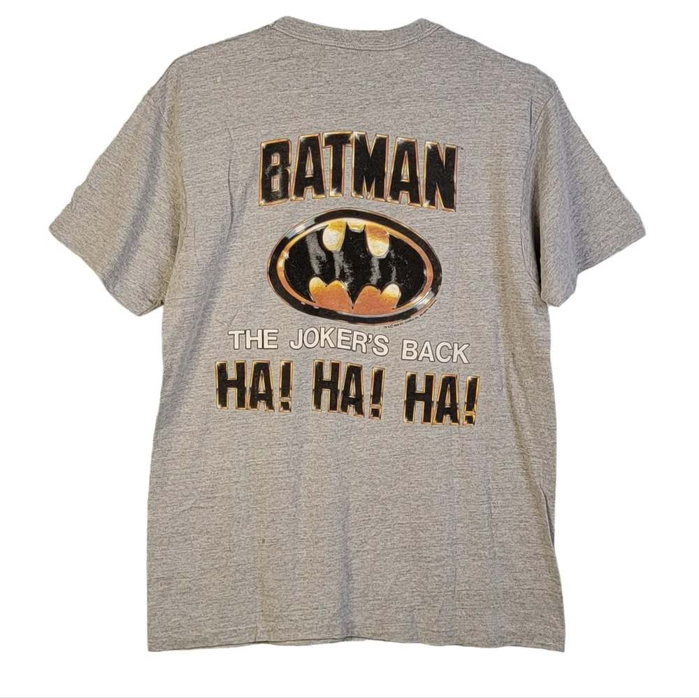 DC Comics Batman Movie Joker Vintage Promotional Print T-Shirt Men’s L 42-44 - Picture 2 of 16